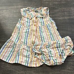 Colorful dress with bloomer